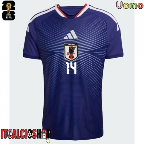 Giappone Junya Ito #14 Prima Maglia Mondiali 2026 Manica Corta